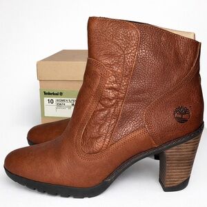 Timberland Stratham Ankle Water Resistant Leather Boots Women’s Size 10